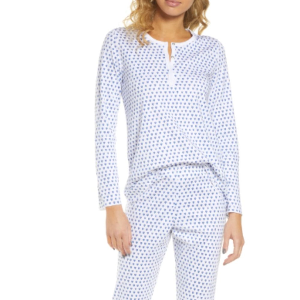 Roller Rabbit original blue hearts pima cotton PJs